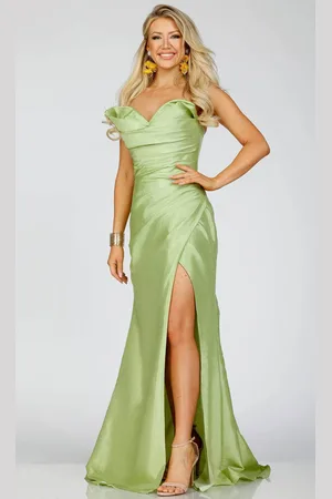 Terani Couture 231P0180 - Strapless Ruched Evening Gown