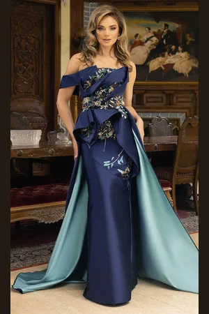 Terani Couture 242E3148 - One-Shoulder Embellished Evening Dress