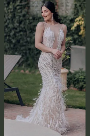 Terani Couture 232GL1436 - Beaded Sleeveless Evening Dress