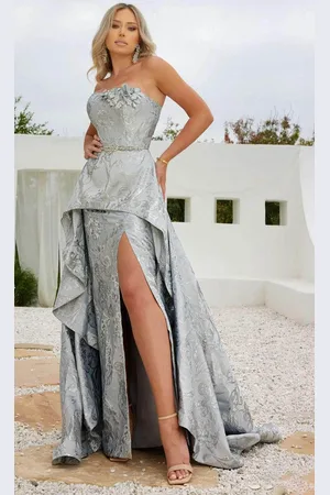 Terani Couture 241E2487 - Strapless Fitted A-line Prom Dress