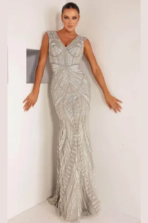 Terani Couture 241GL2612 - Beaded Tulle Sleeveless Evening Dress