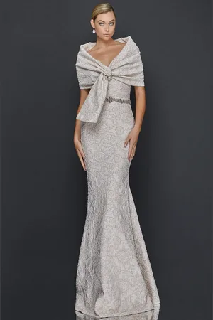 Terani Couture 1921M0726 Embroidered Trumpet Mother of the Groom Dress