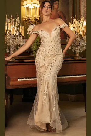 May Queen RQ8157 - Fitted Sheath Evening Dress