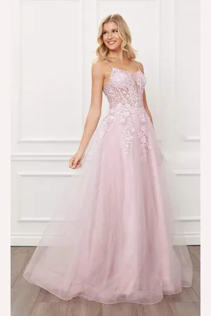 Nox Anabel T449 Scoop Neck A-line Prom Dress