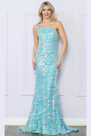 Nox Anabel R1308 - Sequined One Shoulder Prom Dress