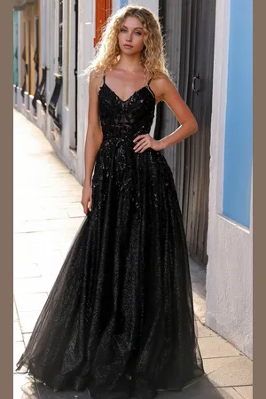 Nox Anabel H1350 - Cutout Back A-Line Prom Dress