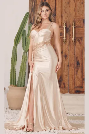 Nox Anabel E1239 - Sweetheart Bustier Satin Evening Gown