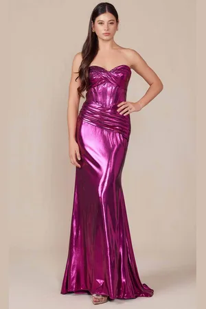 Nox Anabel T1499 - Strapless Knot Evening Dress