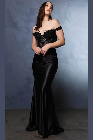 May Queen MQ2141 - Sequin Sheath Evening Dress