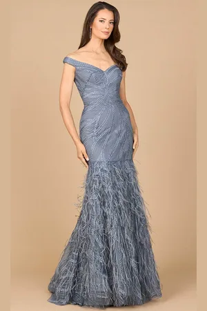 Lara Dresses 28988 - Off-Shoulder Mermaid Evening Gown