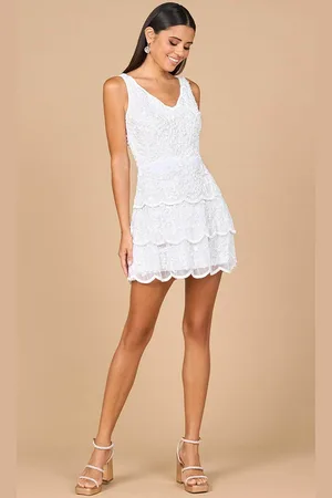 Lara Dresses 51187 - Sleeveless Beaded Cocktail Dress