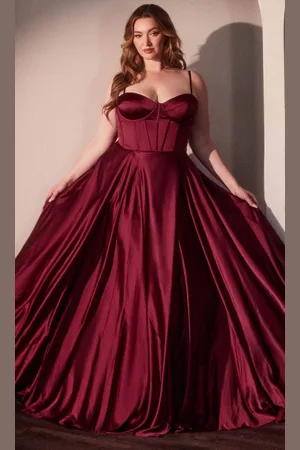 Ladivine CD337C - Fitted Corset Evening Dress