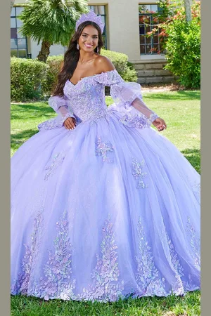 Quinceanera Collection 26078 - Lace Applique Off-Shoulder Ballgown