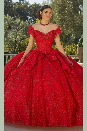 Vizcaya by Mori Lee 89431 - Butterfly Accented Neckline Ballgown