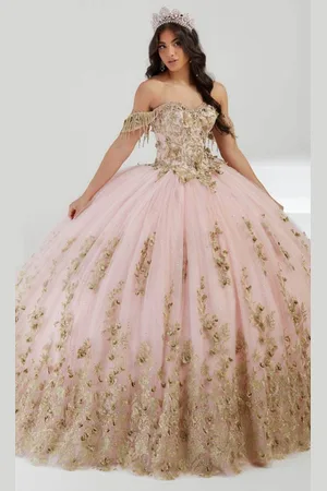 Quinceanera Collection 26056 - Off-Shoulder Embellished Ballgown