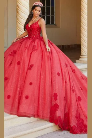 Quinceanera Collection 26064 - Lace Appliqué Sleeveless Ballgown