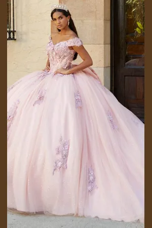 Quinceanera Collection 26061 - Embroidered Off-Shoulder Ballgown