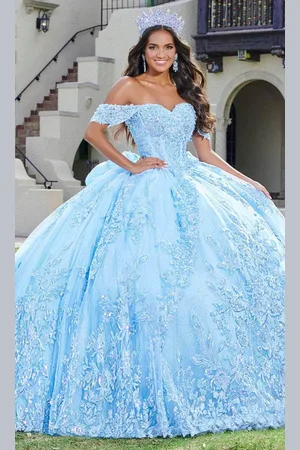 Quinceanera Collection 26072 - Floral Lace Sweetheart Ballgown