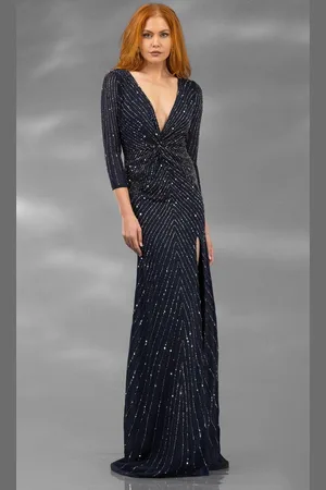 Terani Couture 251M4614 - Sequin Embellished Sheath Evening Gown