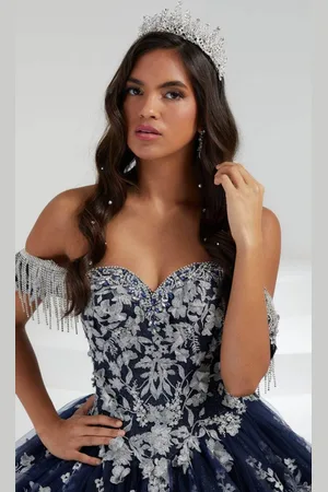 Quinceanera Collection 26056 - Off-Shoulder Embellished Ballgown