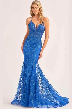 Ellie Wilde EW35104 - Sequin Floral Evening Dress