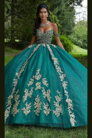 Vizcaya by Mori Lee 89442 - Off-Shoulder Embellished Ballgown