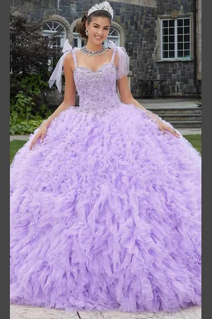 Vizcaya by Mori Lee 89410 - Ruffled Voluminous Sleeveless Gown