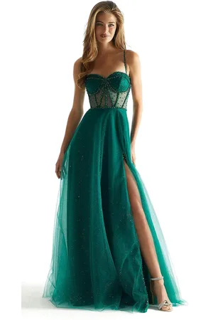 Mori Lee 49010 - Jeweled Beads A-Line Prom Dress