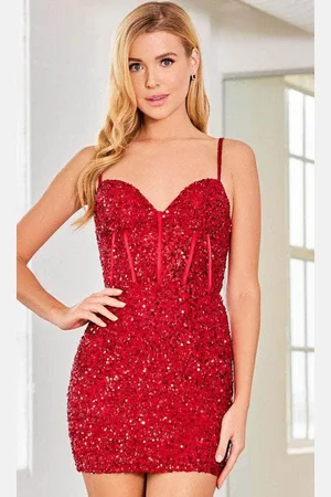 Scala Stockholm 60306 - Sleeveless Sequin Cocktail Dress