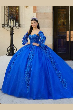Quinceanera Collection 26057 - Floral Lace Sweetheart Ballgown