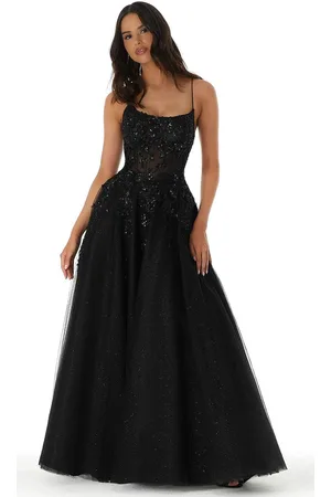 MGNY By Mori Lee 47083 - Applique Corset Prom Dress