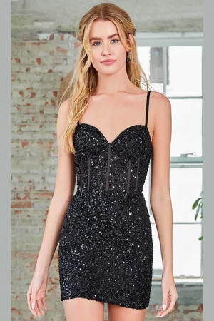 Scala Stockholm 60306 - Sleeveless Sequin Cocktail Dress
