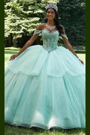 Vizcaya by Mori Lee 89449 - Beaded Corset Bodice Ballgown
