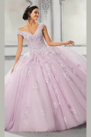 Vizcaya by Mori Lee 89316 Applique Off Shoulder Tulle Ballgown