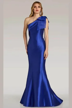 Gia Franco 12316 - Asymmetrical Neck Evening Dress