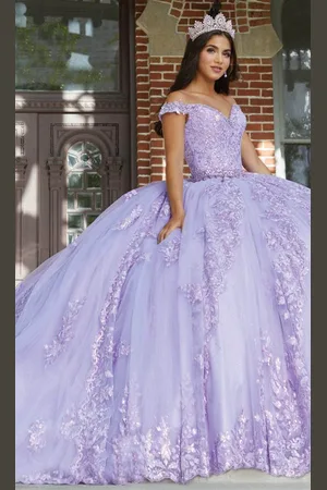 Quinceanera Collection 26048 - Beaded Floral Quinceanera Dress