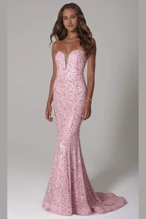 Scala Stockholm 60093 Strapless Sweetheart Sheath Dress