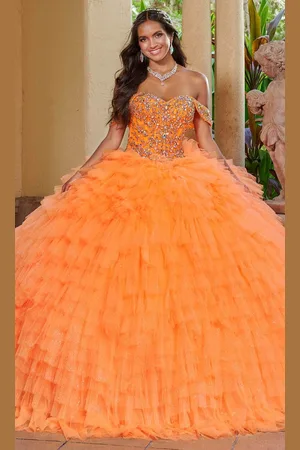 Quinceanera Collection 26081 - Embellished Off-Shoulder Ballgown