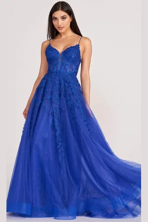 Ellie Wilde EW34036 - Lace Ornate Corset Prom Dress