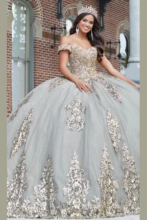 Quinceanera Collection 26042 - Appliqued Tulle Quinceanera Dress