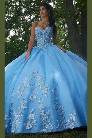 Vizcaya by Mori Lee 89443 - Embroidered Strapless Ballgown