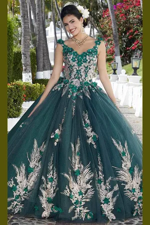 Mori Lee 89362 - Floral Appliqued Quinceañera Dress