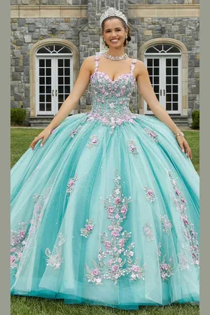 Mori Lee 60176 - Sleeveless Floral Embroidered Ballgown