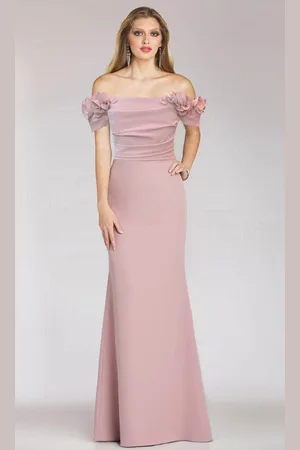 Gia Franco 12220 - Floral Applique Evening Dress