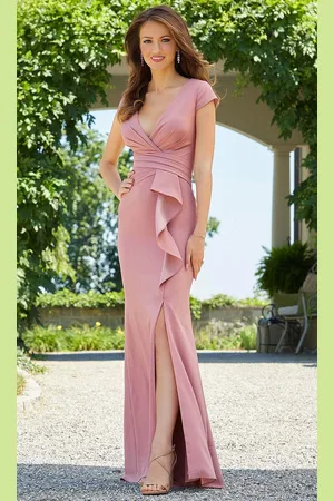 Mori Lee 72522 - Fitted Wrapped Bodice Prom Dress