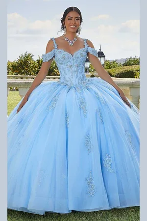 Vizcaya by Mori Lee 89422 - Sparkle Tulle Embroidered Lace Ballgown