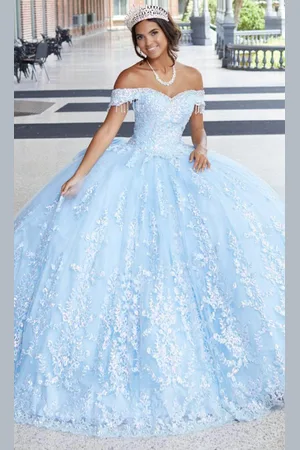 Quinceanera Collection 26045 - Laced Tulle Quinceanera Dress
