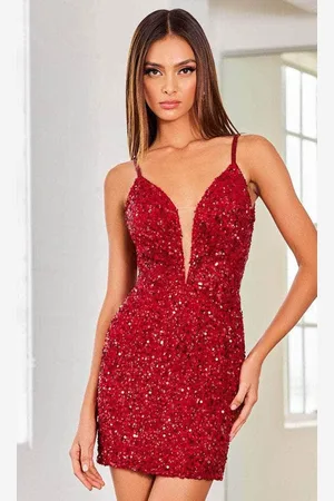 Scala Stockholm 60314 - Sleeveless Sequin Cocktail Dress