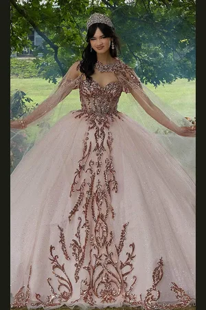 Vizcaya by Mori Lee 89458 - Sweetheart Sequin Embellished Ballgown
