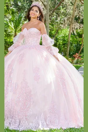 Quinceanera Collection 26076 - Beaded Strapless Ballgown